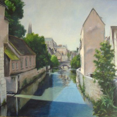 Canal de Chartres. Sacri Jiménez. 900 euros. 54x65 cm